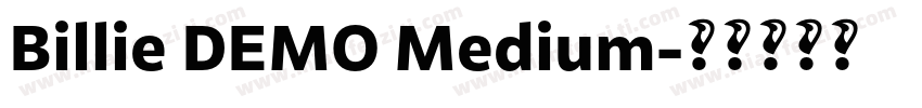 Billie DEMO Medium字体转换